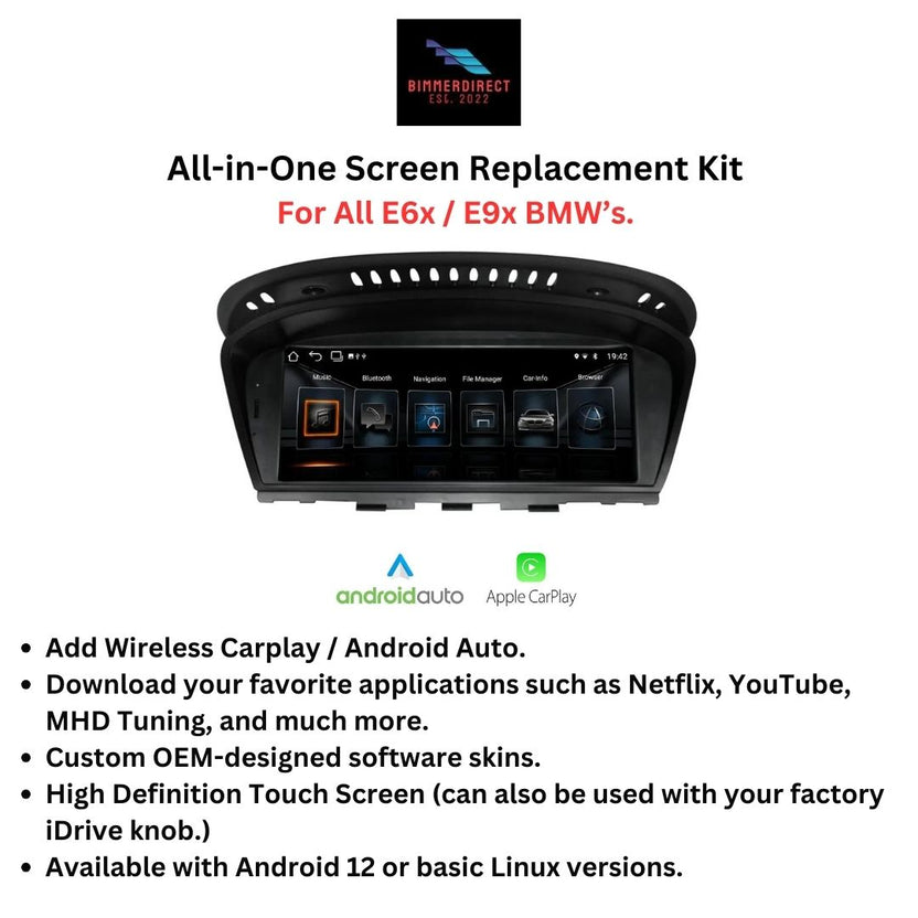 3 / 5 / 6-Series iDrive Upgrade (CarPlay & Android Auto) E60 / E63 ...